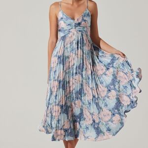 Floral Blue and Pink Dress